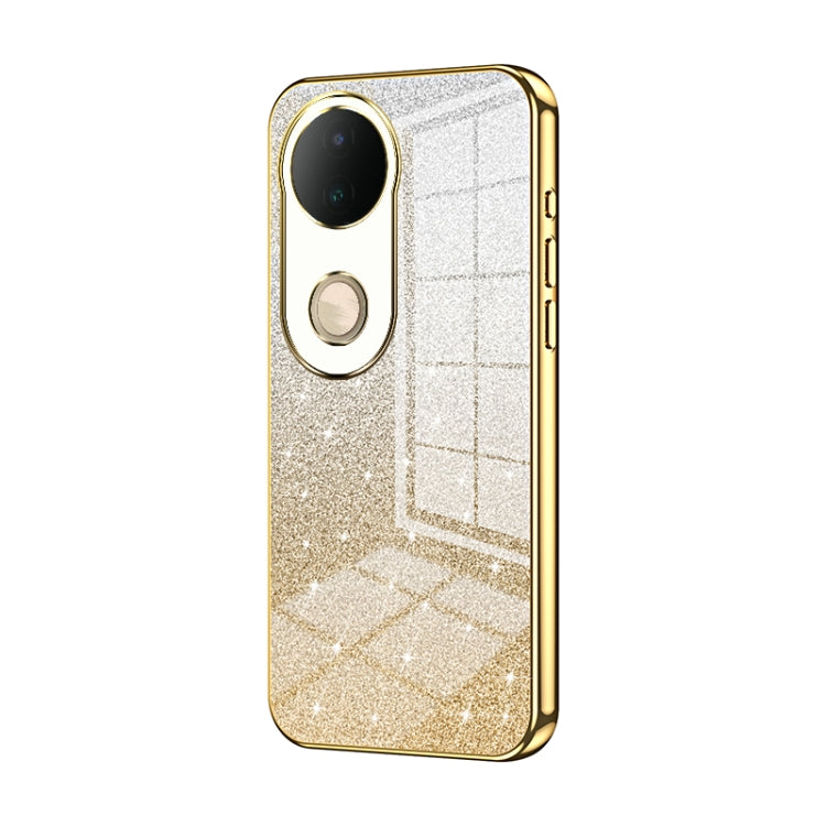 For vivo S20 Gradient Glitter Powder Electroplated Phone Case