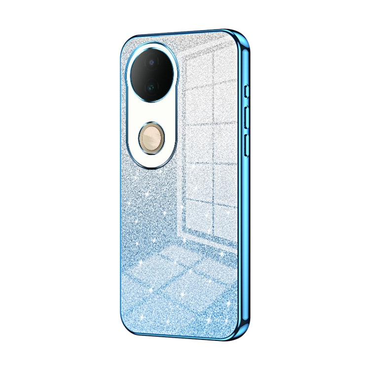 For vivo S20 Gradient Glitter Powder Electroplated Phone Case
