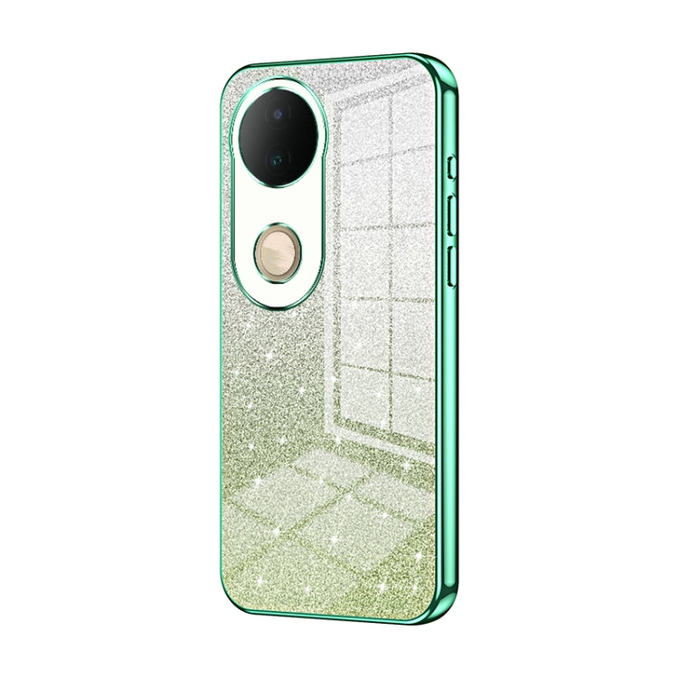 For vivo S20 Gradient Glitter Powder Electroplated Phone Case
