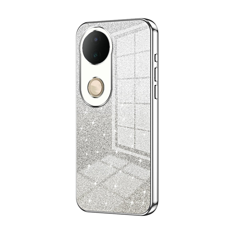 For vivo S20 Gradient Glitter Powder Electroplated Phone Case