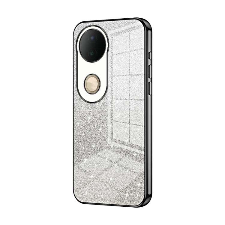 For vivo S20 Gradient Glitter Powder Electroplated Phone Case