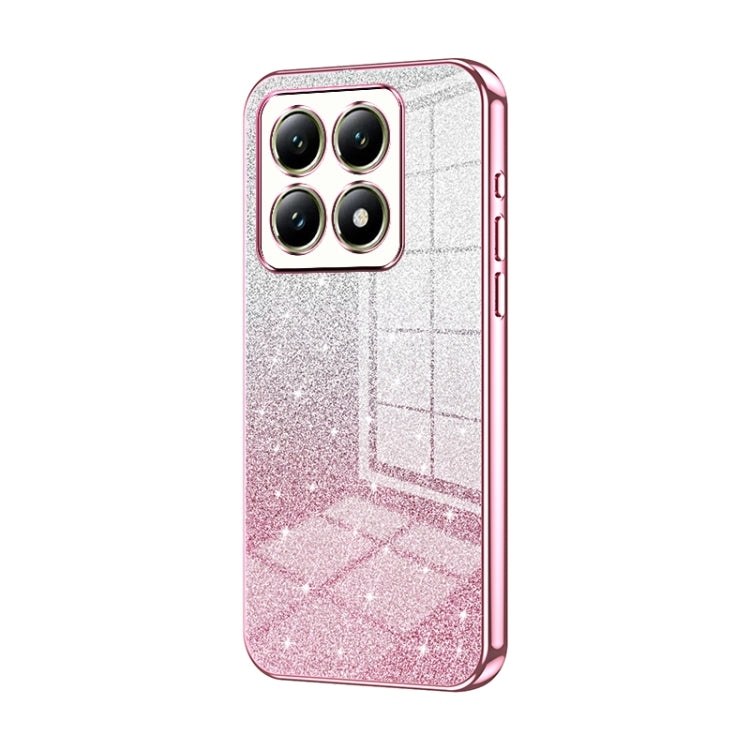 For Xiaomi 14T Gradient Glitter Powder Electroplated Phone Case