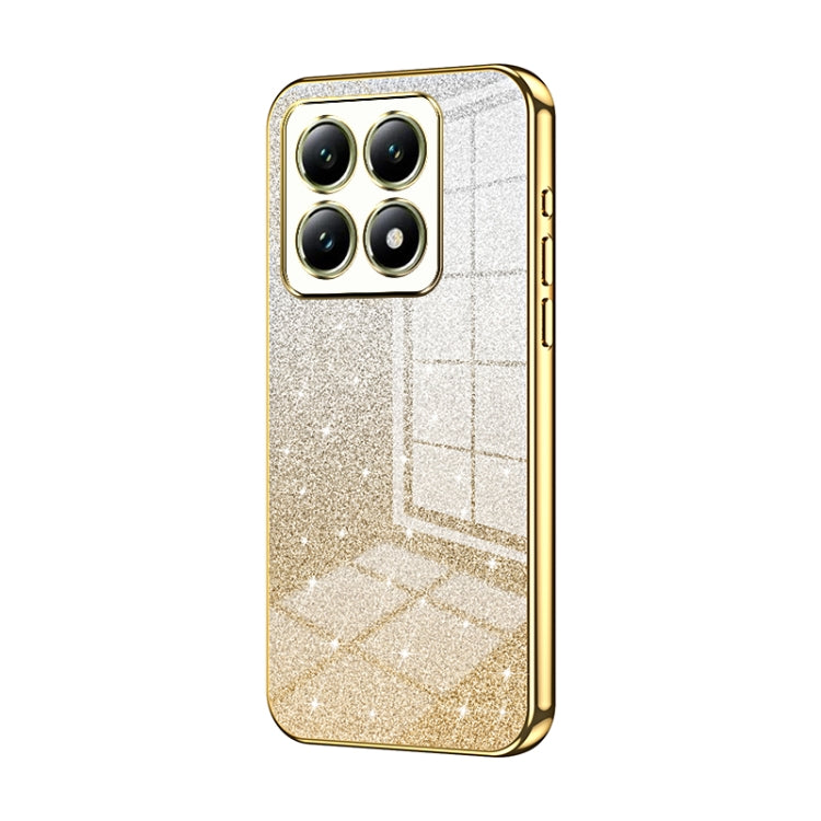 For Xiaomi 14T Gradient Glitter Powder Electroplated Phone Case