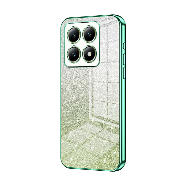 For Xiaomi 14T Gradient Glitter Powder Electroplated Phone Case