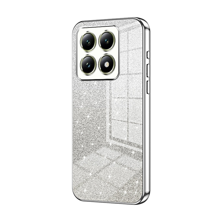 For Xiaomi 14T Gradient Glitter Powder Electroplated Phone Case