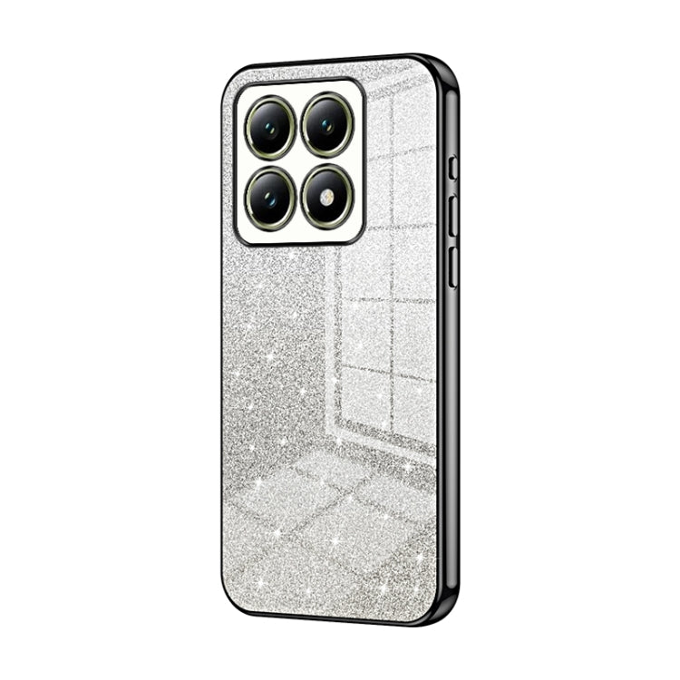 For Xiaomi 14T Gradient Glitter Powder Electroplated Phone Case
