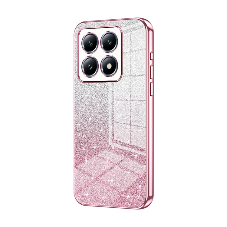 For Xiaomi 14T Pro Gradient Glitter Powder Electroplated Phone Case