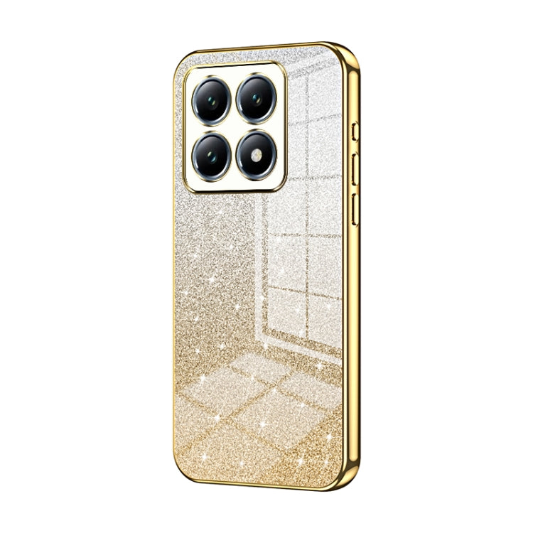 For Xiaomi 14T Pro Gradient Glitter Powder Electroplated Phone Case