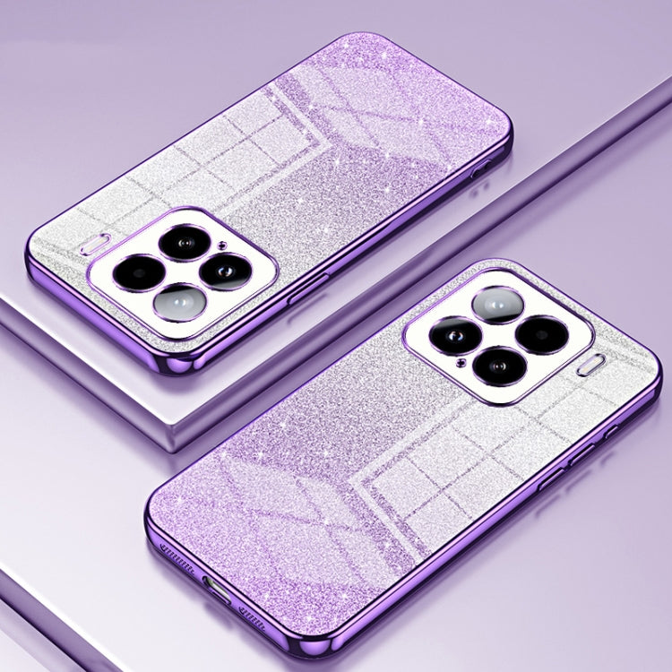 For Xiaomi 15 Gradient Glitter Powder Electroplated Phone Case