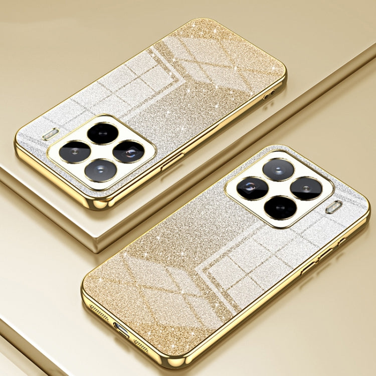 For Xiaomi 15 Pro Gradient Glitter Powder Electroplated Phone Case