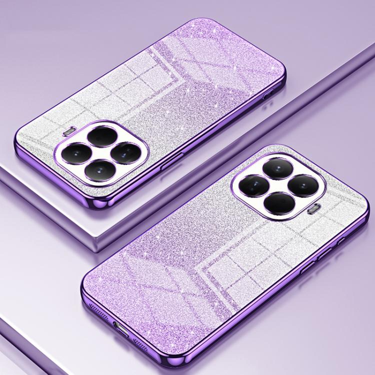 For Xiaomi 15T Pro Gradient Glitter Powder Electroplated Phone Case