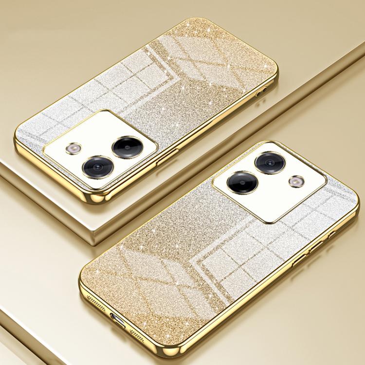 For Xiaomi Poco M7 Pro 5G Gradient Glitter Powder Electroplated Phone Case