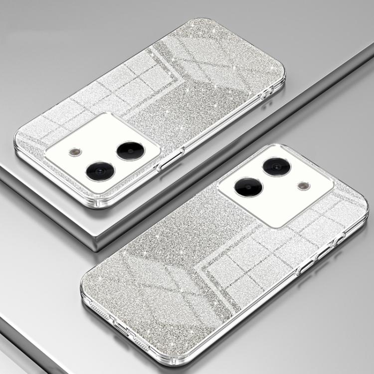 For Xiaomi Poco M7 Pro 5G Gradient Glitter Powder Electroplated Phone Case
