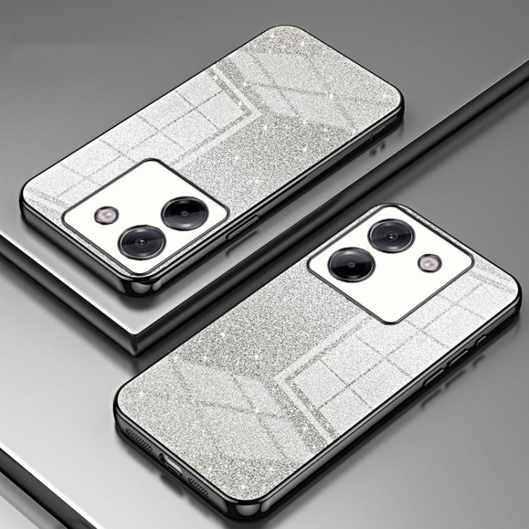 For Xiaomi Poco M7 Pro 5G Gradient Glitter Powder Electroplated Phone Case