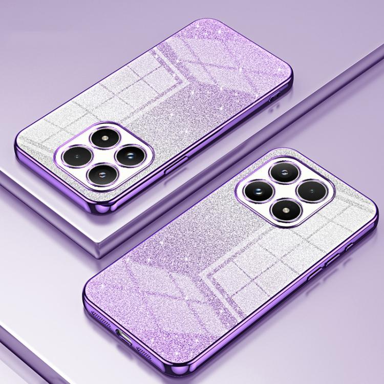 For Xiaomi 17 Gradient Glitter Powder Electroplated Phone Case