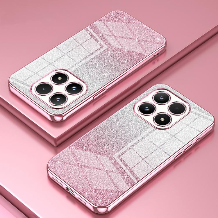For Xiaomi 17 Gradient Glitter Powder Electroplated Phone Case