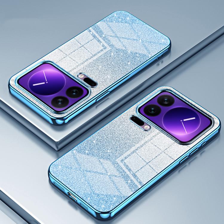 For Xiaomi 17 Pro Gradient Glitter Powder Electroplated Phone Case