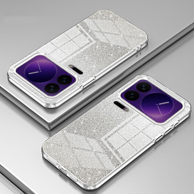 For Xiaomi 17 Pro Gradient Glitter Powder Electroplated Phone Case