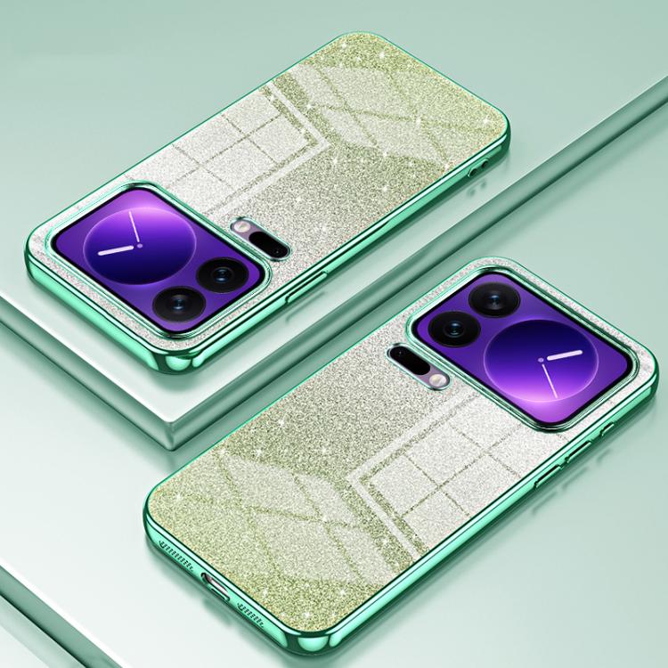 For Xiaomi 17 Pro Gradient Glitter Powder Electroplated Phone Case