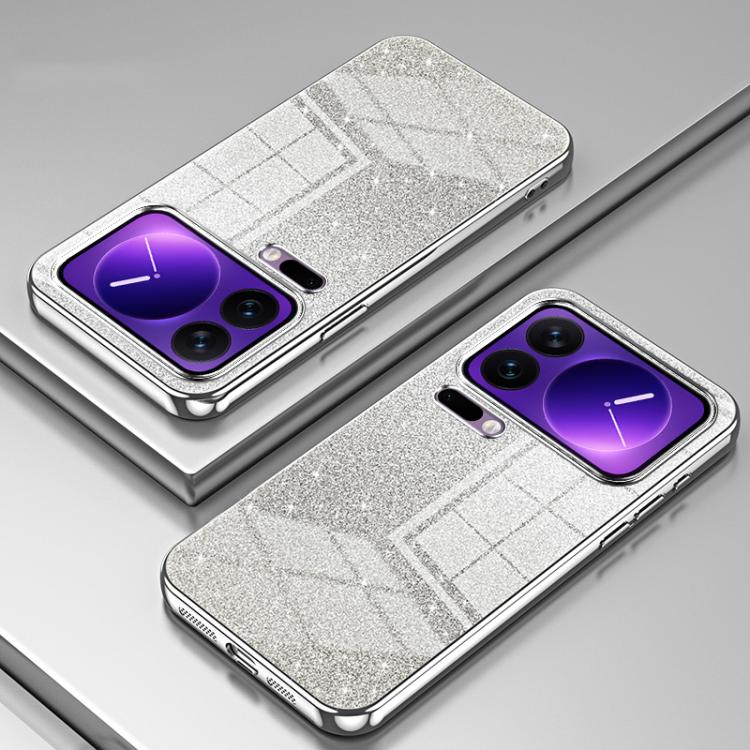 For Xiaomi 17 Pro Gradient Glitter Powder Electroplated Phone Case