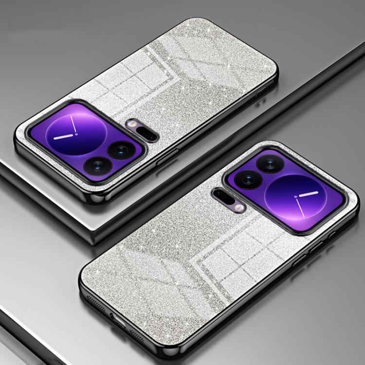 For Xiaomi 17 Pro Gradient Glitter Powder Electroplated Phone Case