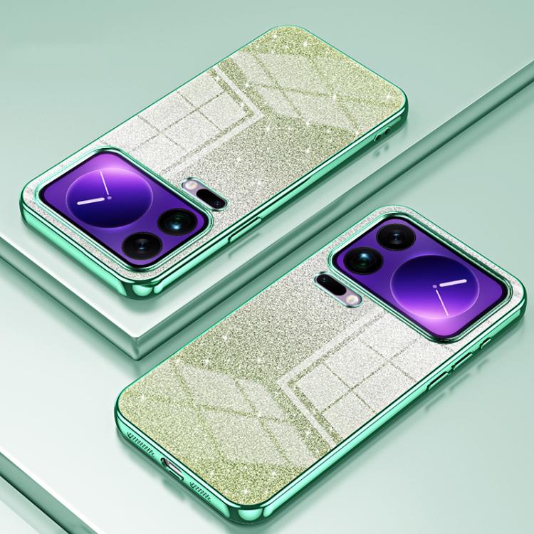 For Xiaomi 17 Pro Max Gradient Glitter Powder Electroplated Phone Case
