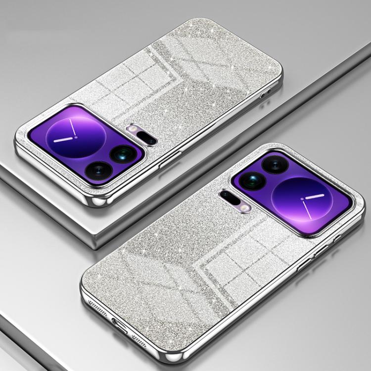 For Xiaomi 17 Pro Max Gradient Glitter Powder Electroplated Phone Case