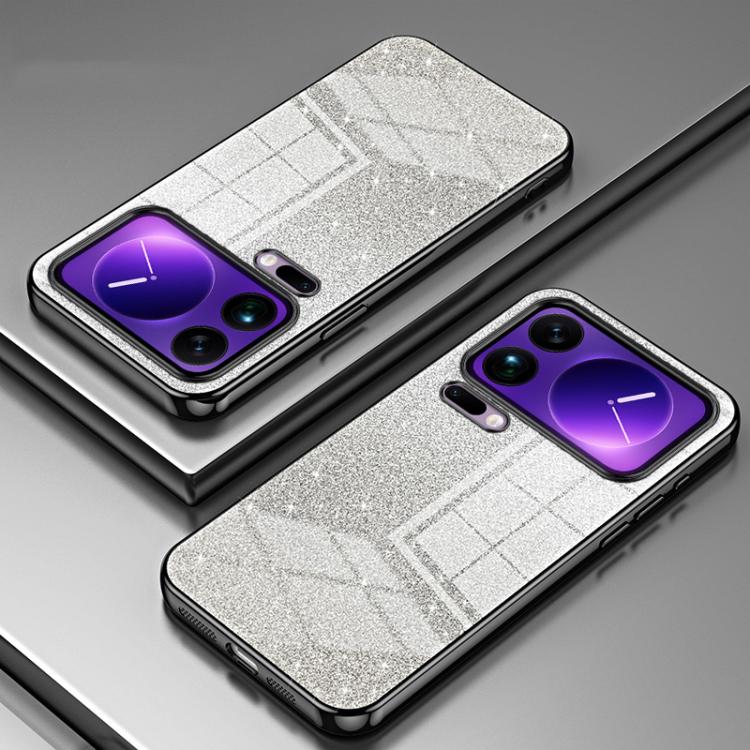 For Xiaomi 17 Pro Max Gradient Glitter Powder Electroplated Phone Case
