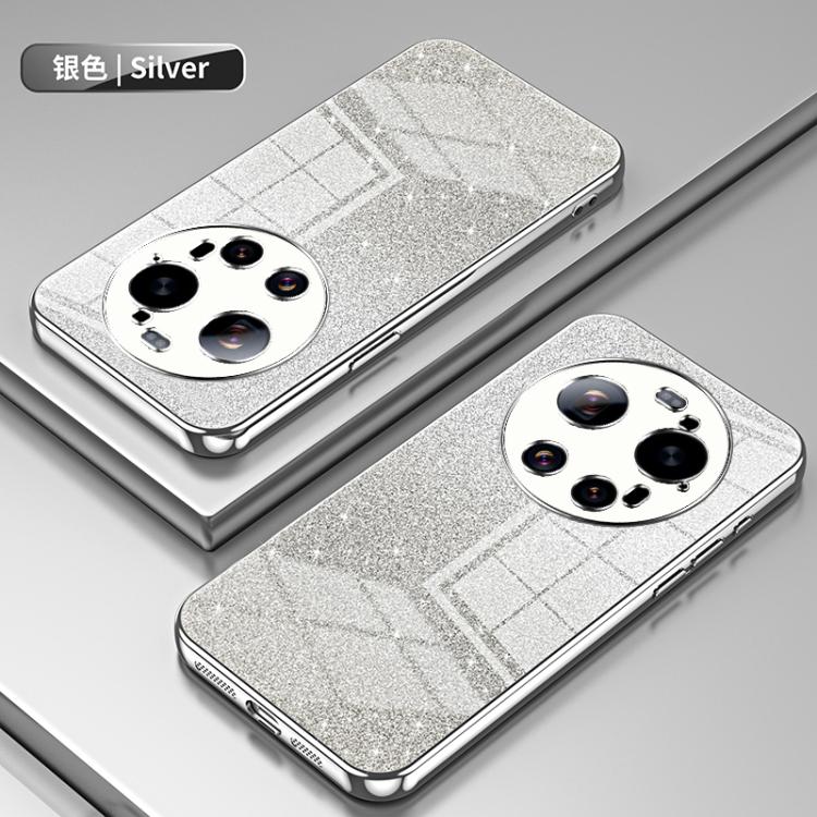 For Xiaomi 17 Ultra Gradient Glitter Powder Electroplated Phone Case