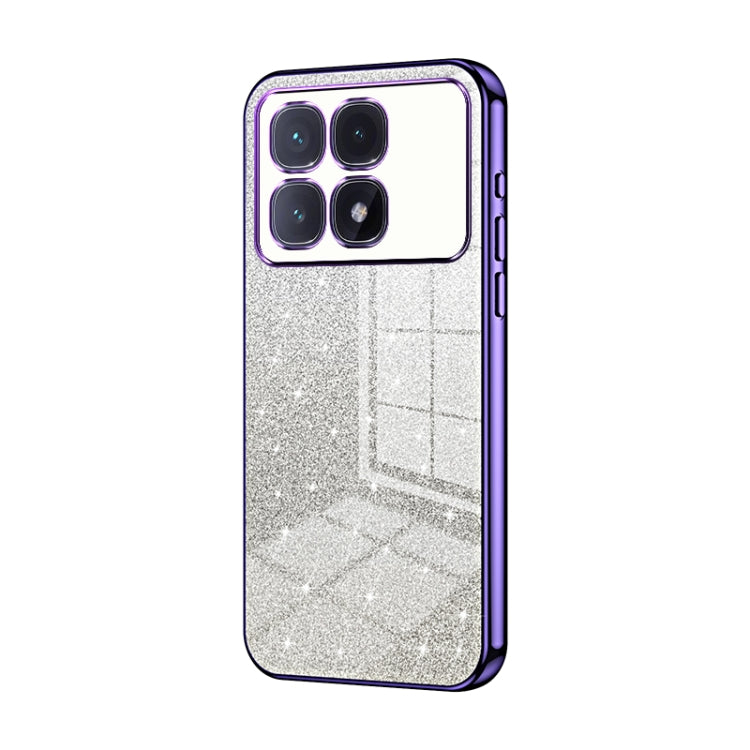 For Redmi K70 Ultra Gradient Glitter Powder Electroplated Phone Case