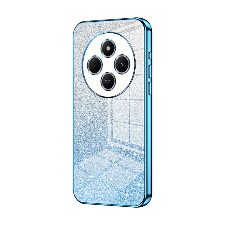 For Redmi 14R Gradient Glitter Powder Electroplated Phone Case