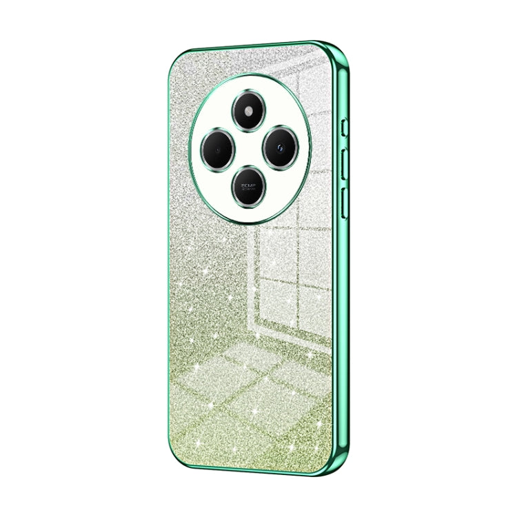 For Redmi 14R Gradient Glitter Powder Electroplated Phone Case