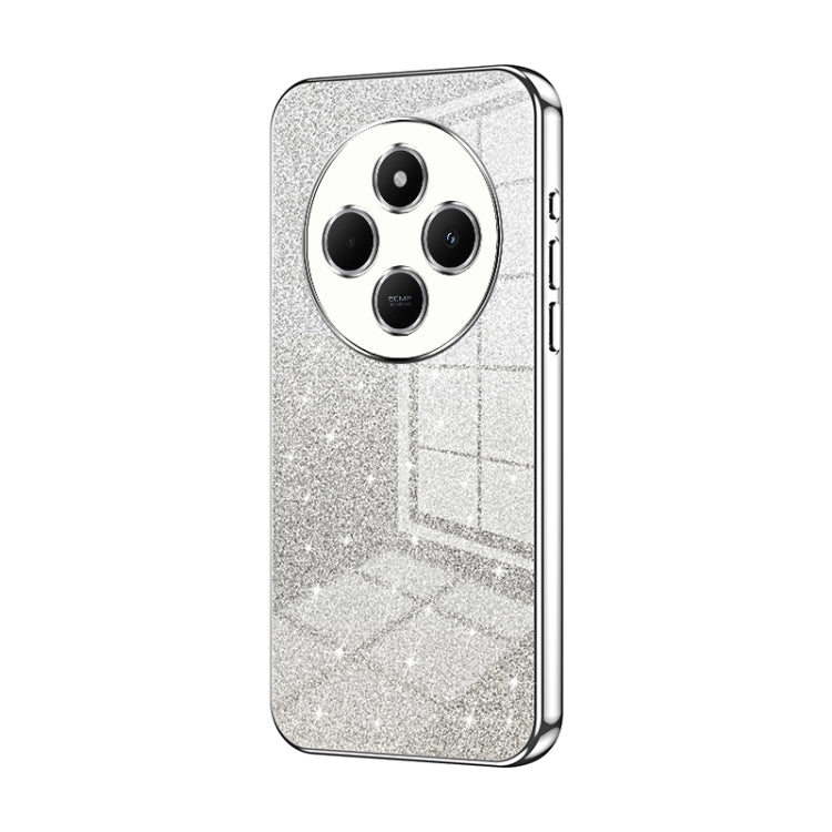 For Redmi 14R Gradient Glitter Powder Electroplated Phone Case