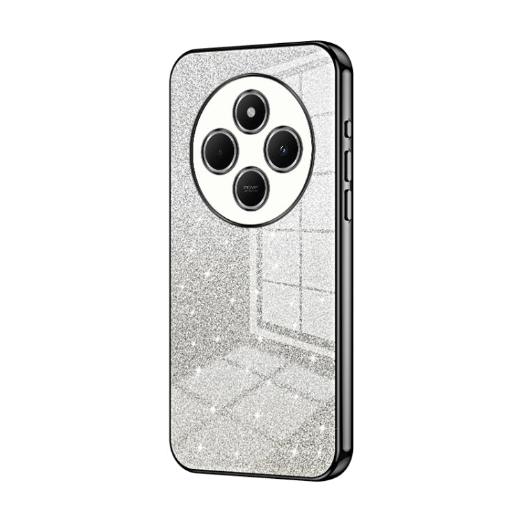 For Redmi 14R Gradient Glitter Powder Electroplated Phone Case