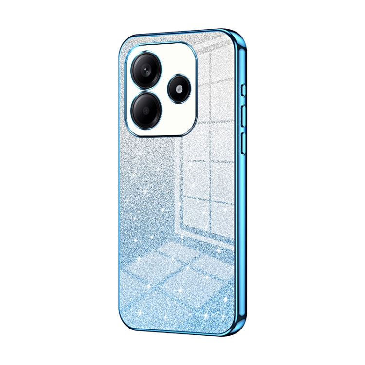 For Redmi Note 14 5G Gradient Glitter Powder Electroplated Phone Case