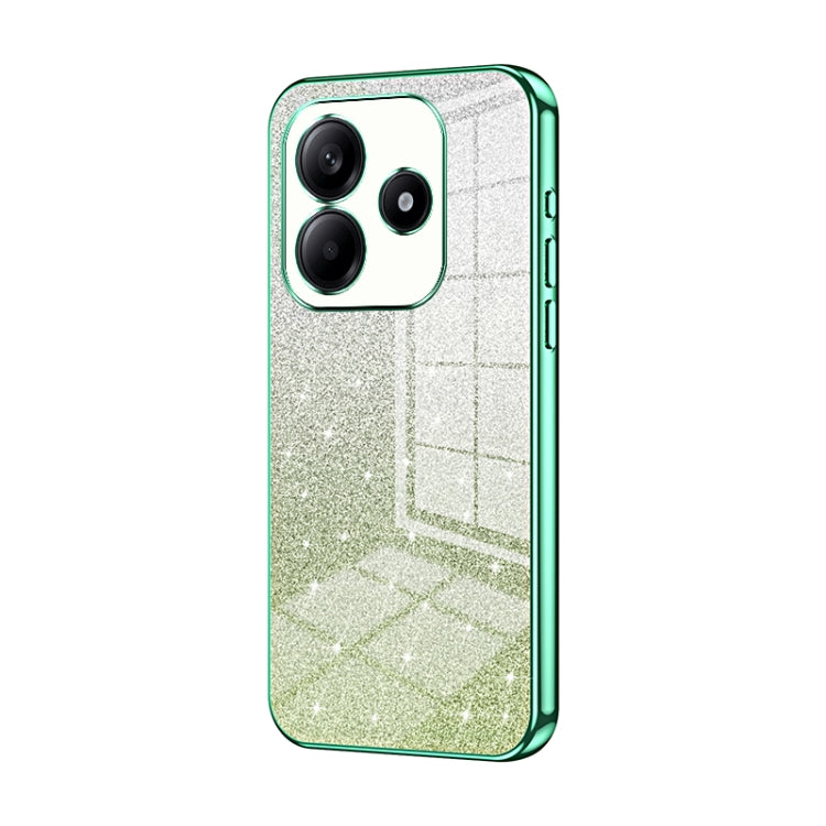 For Redmi Note 14 5G Gradient Glitter Powder Electroplated Phone Case