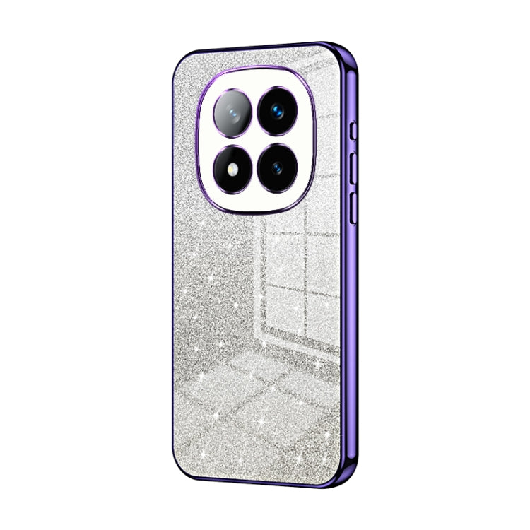 For Redmi Note 14 Pro+ 5G Gradient Glitter Powder Electroplated Phone Case