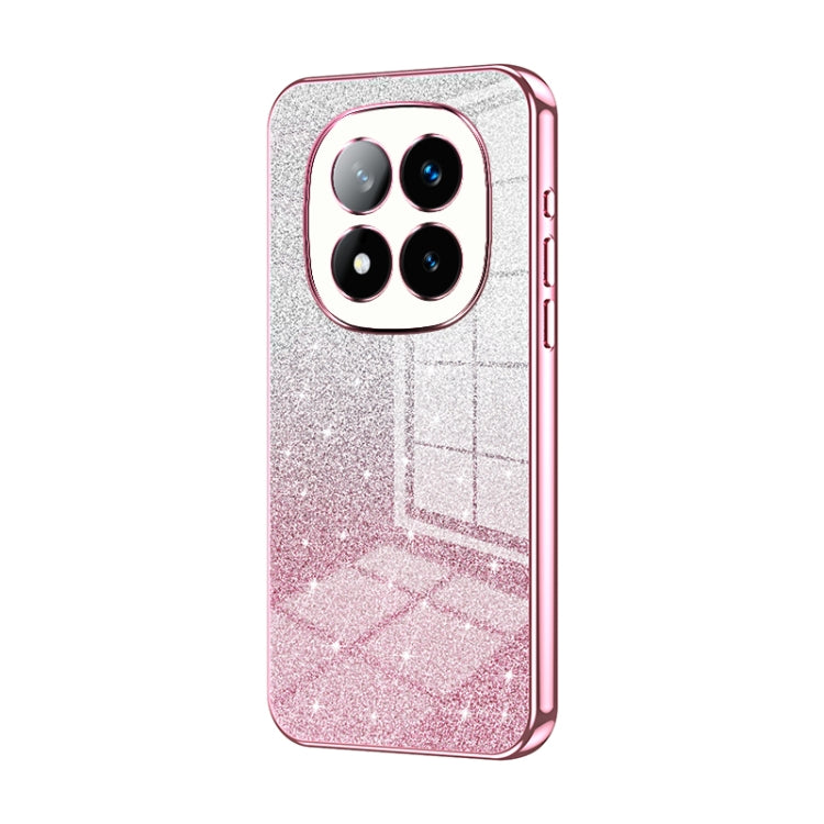 For Redmi Note 14 Pro+ 5G Gradient Glitter Powder Electroplated Phone Case