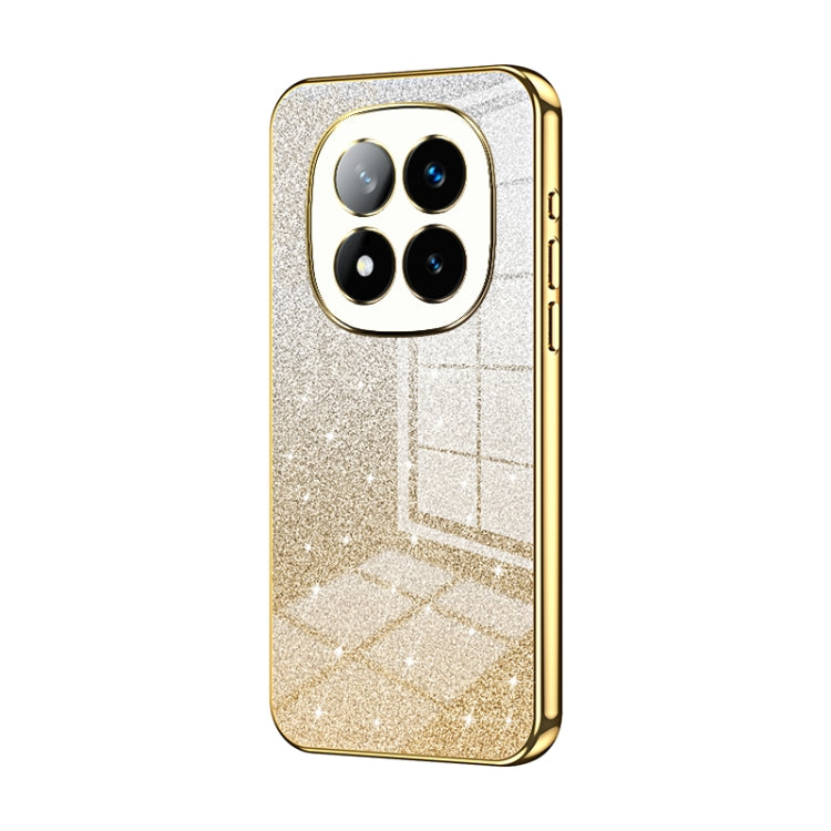 For Redmi Note 14 Pro+ 5G Gradient Glitter Powder Electroplated Phone Case