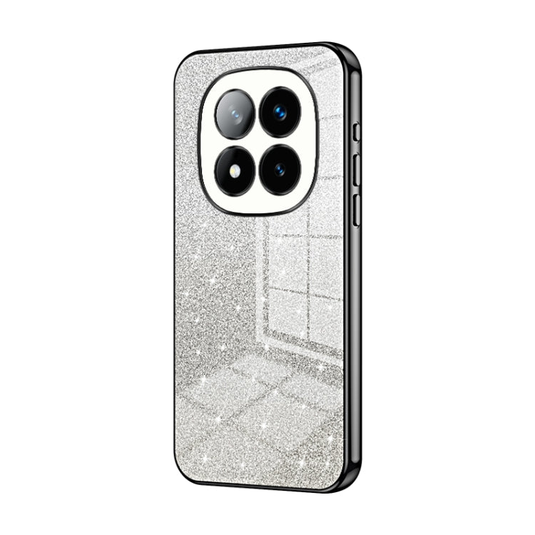 For Redmi Note 14 Pro+ 5G Gradient Glitter Powder Electroplated Phone Case