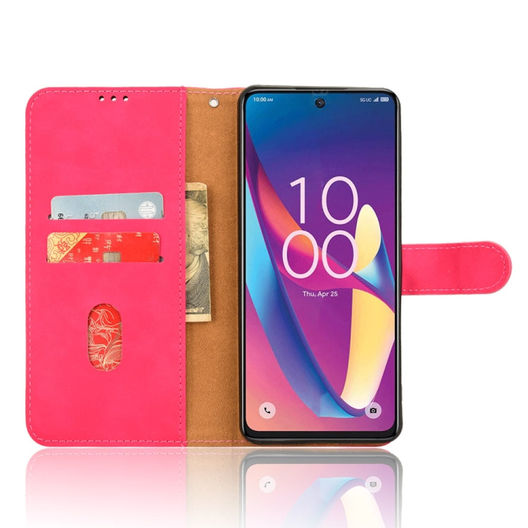 For TCL 50 XL 5G Skin Feel Magnetic Flip Leather Phone Case