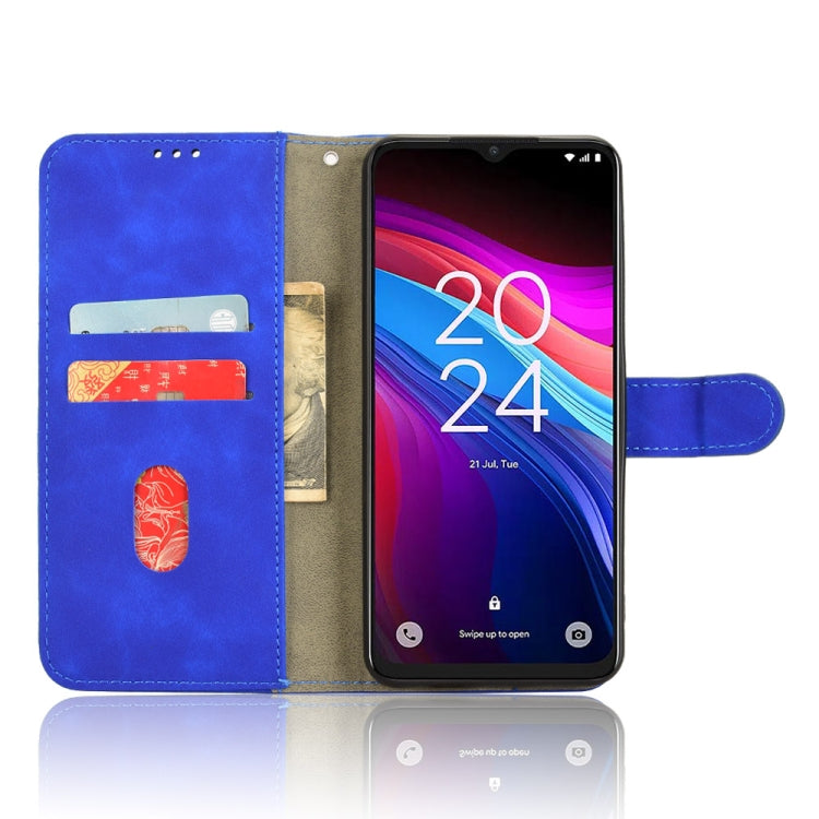 For TCL 503 Skin Feel Magnetic Flip Leather Phone Case