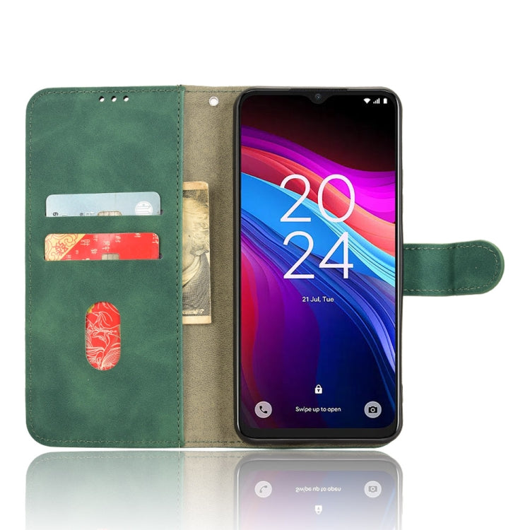 For TCL 503 Skin Feel Magnetic Flip Leather Phone Case