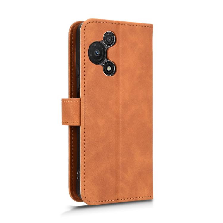 For TCL 60R 5G Skin Feel Magnetic Flip Leather Phone Case