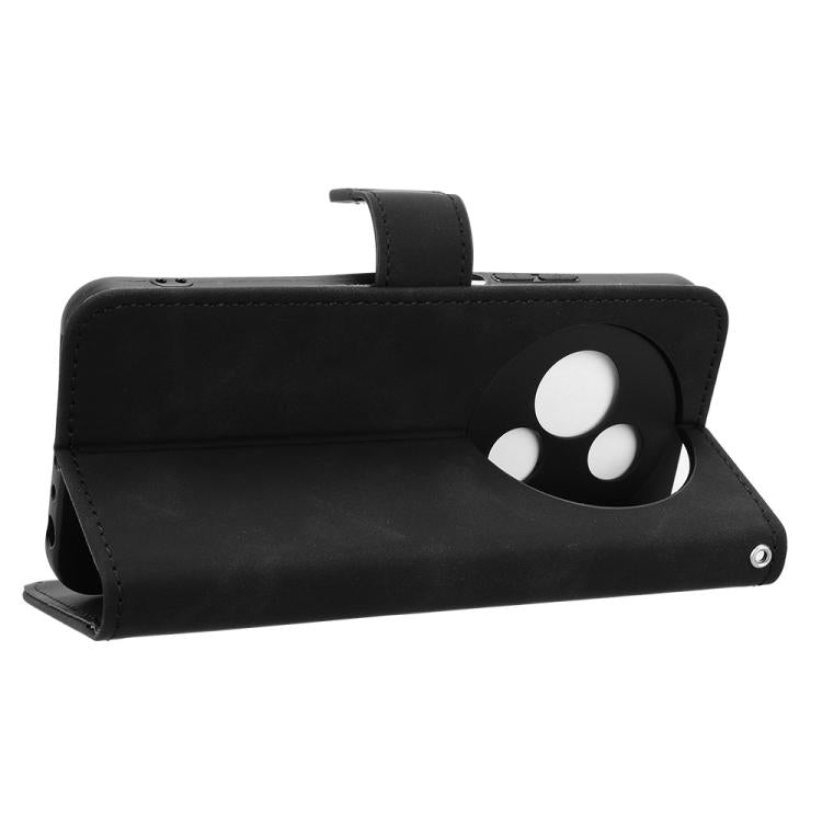 For TCL 605 Skin Feel Magnetic Flip Leather Phone Case