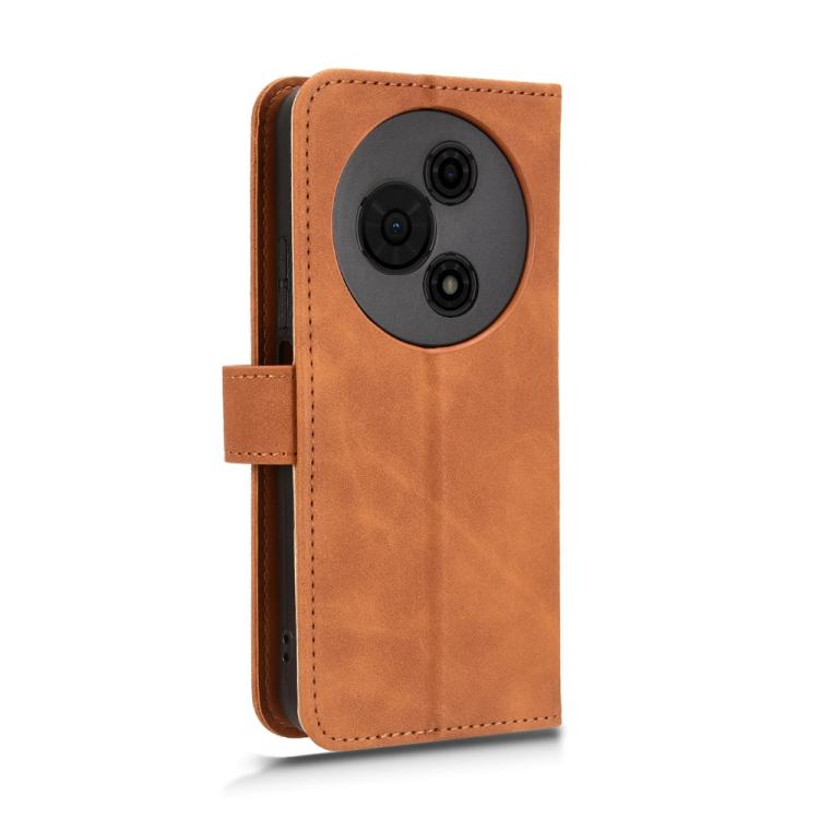For TCL 605 Skin Feel Magnetic Flip Leather Phone Case