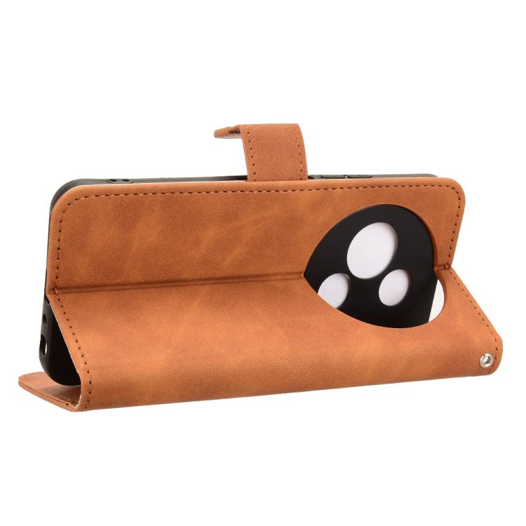 For TCL 605 Skin Feel Magnetic Flip Leather Phone Case