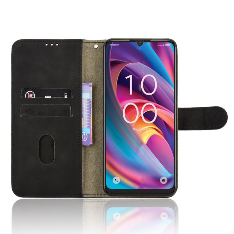 For TCL K33 5G Skin Feel Magnetic Flip Leather Phone Case