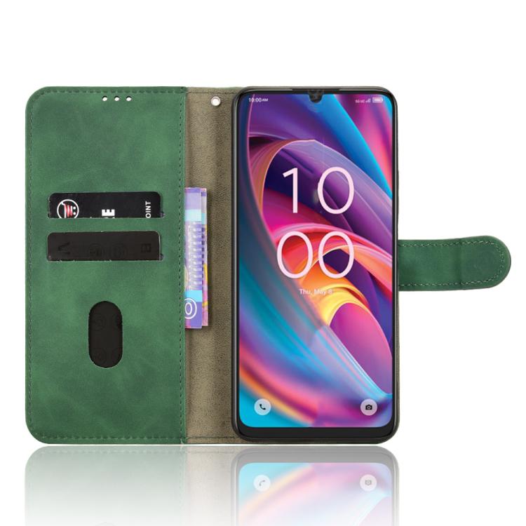 For TCL K33 5G Skin Feel Magnetic Flip Leather Phone Case