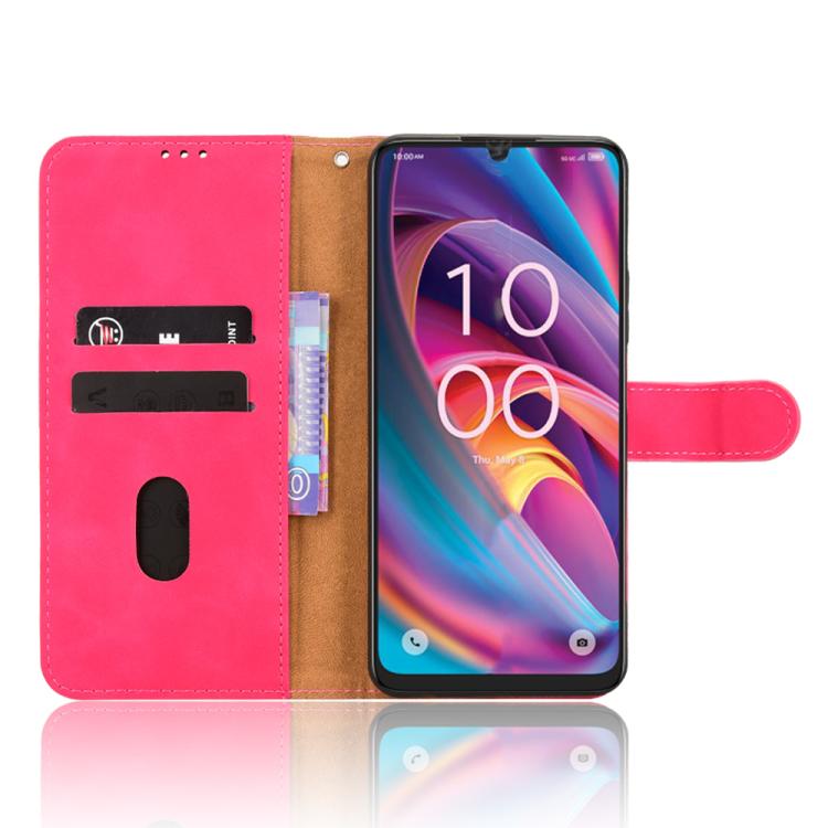 For TCL K33 5G Skin Feel Magnetic Flip Leather Phone Case